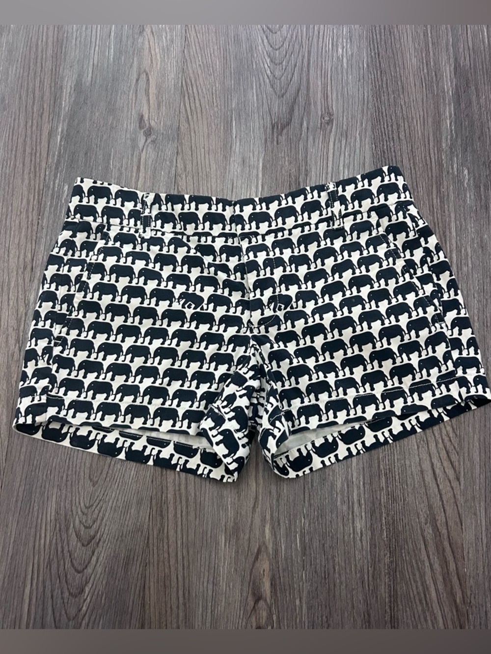 Banana Republic Milly Collection elephant print shorts size 2P